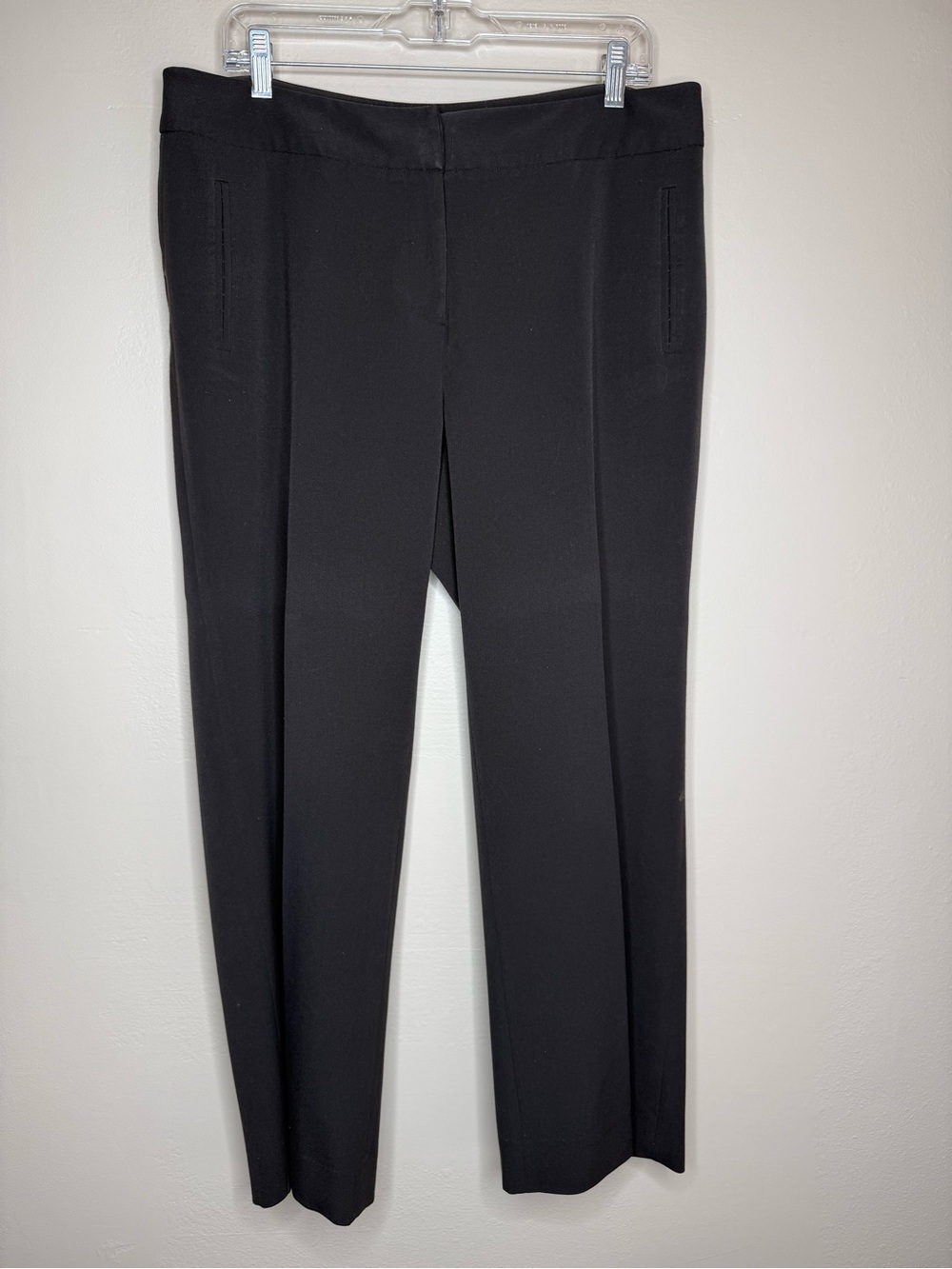 Atelier Black Dress Pants Classic Tailored Fit Size 12
